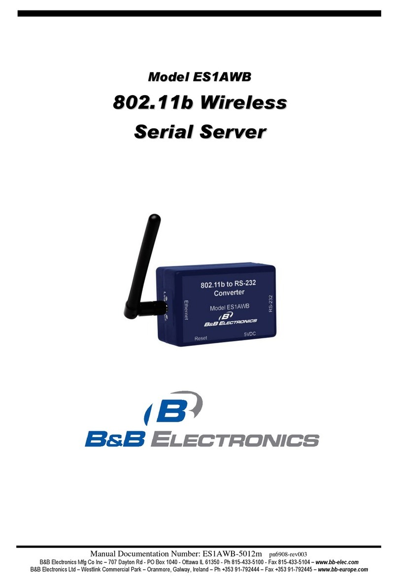 B&B ES1AWB instruction manual