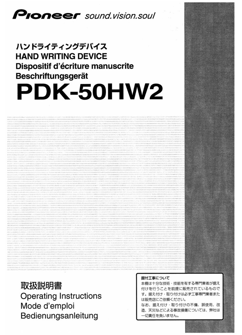 Pioneer PDK-50HW2 operating instructions