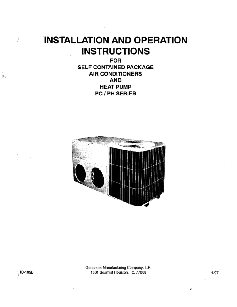 Goodman PC Series User manual