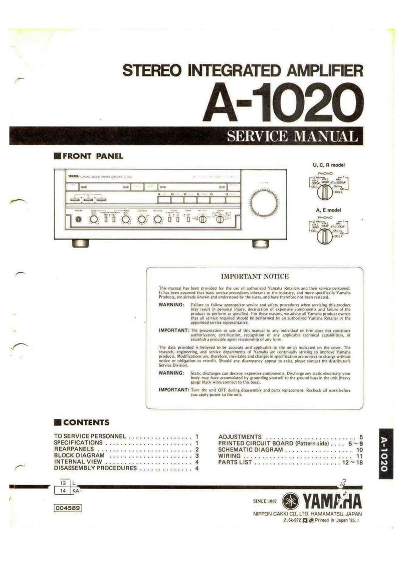 Yamaha A-1020 Service manual