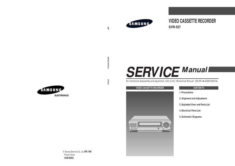 Samsung SVR-527 Service manual