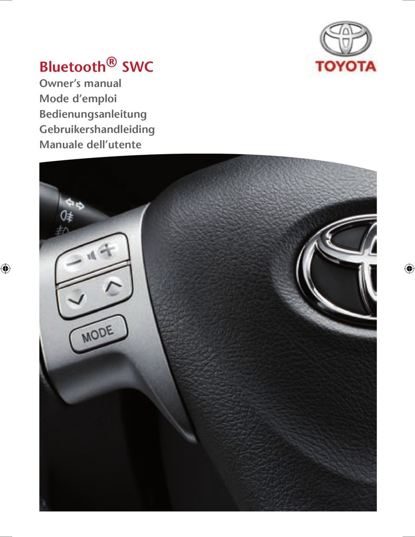 Toyota Bluetooth SWC owner's manual