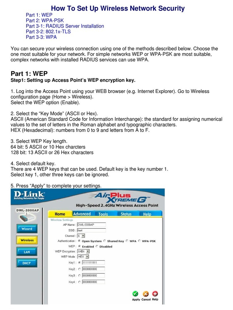 D-Link AirPlus Xtreme G DWL-2000AP User manual