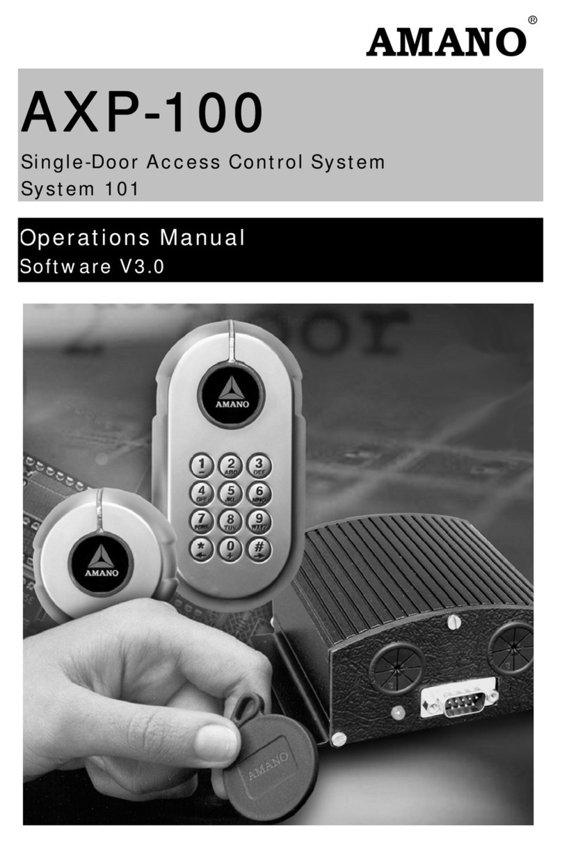 Amano AXP-100 Operation manual