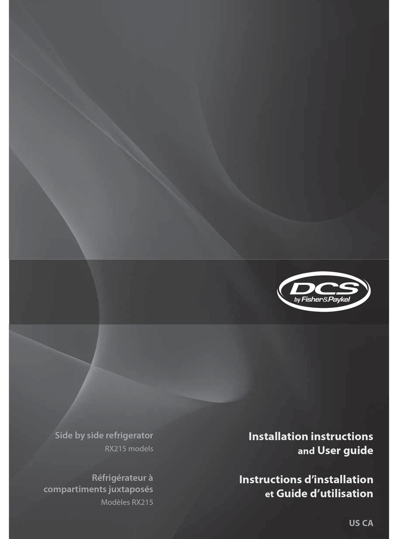 DCS RX215 Series Installation instructions and user guide