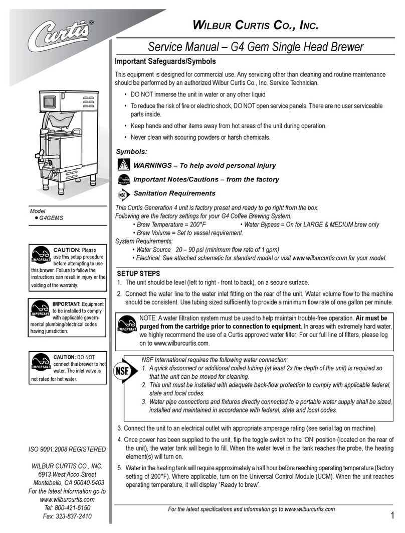 Curtis G4GEMS User manual