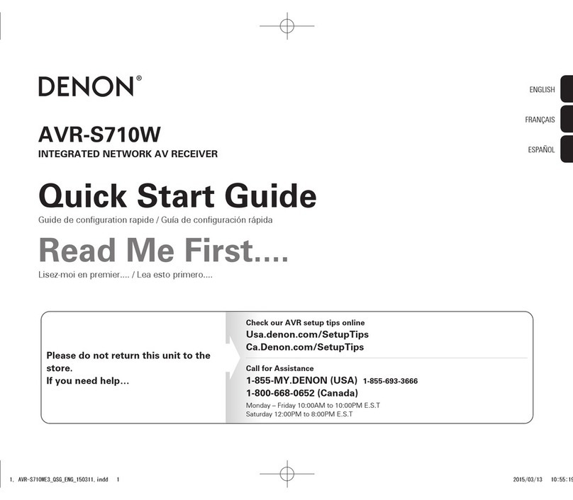 Denon AVR-S710W User manual