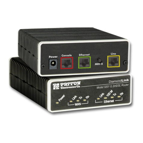 Patton electronics DIAMONDLINK 3201 User manual
