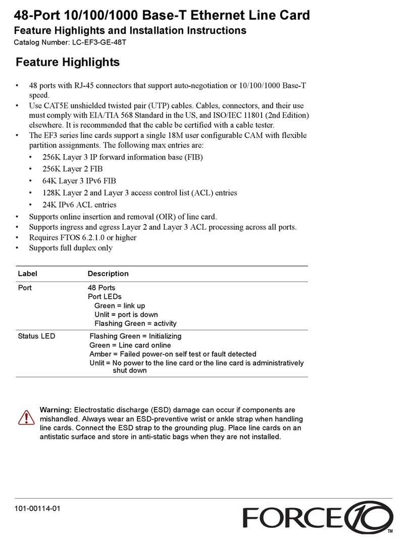 Force LC-EF3-GE-48T Owner's manual