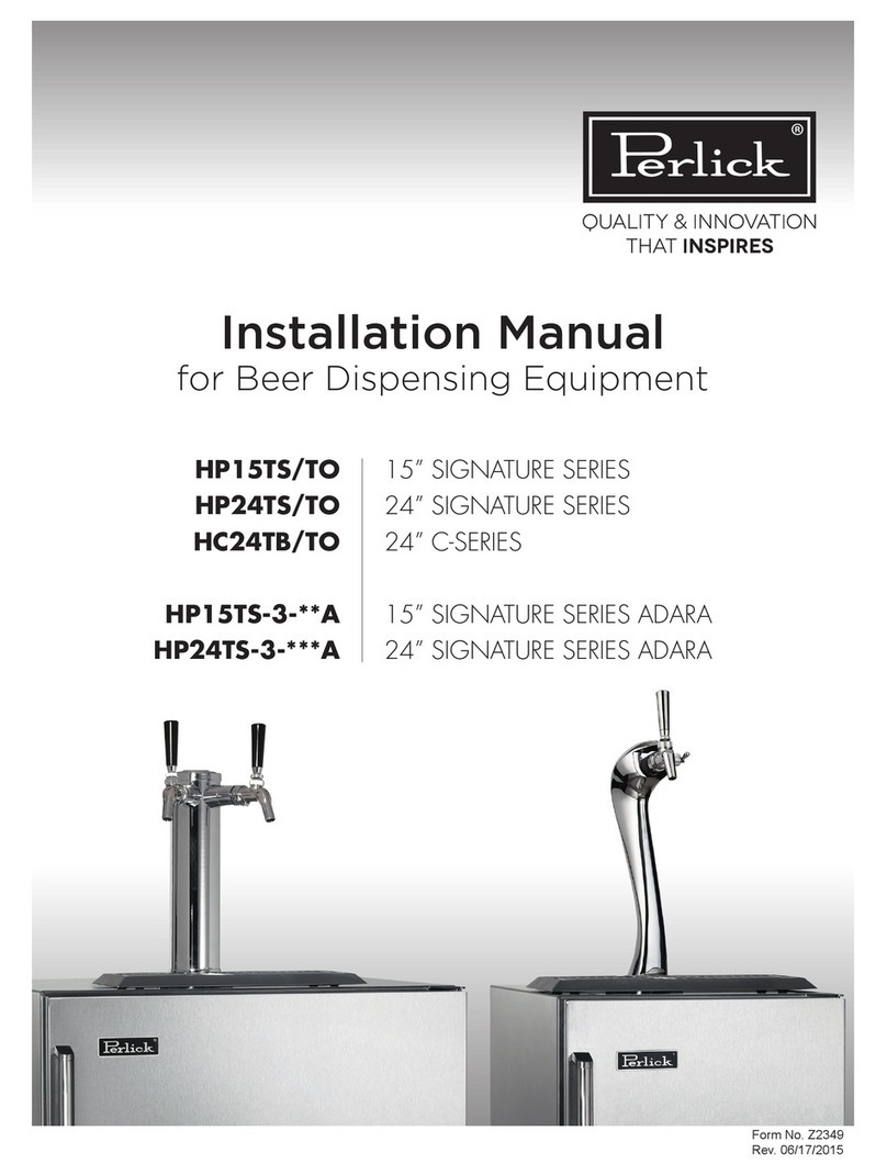 Perlick Signature Series HP15TS User manual Perlick Signature Series HP15TS User manual