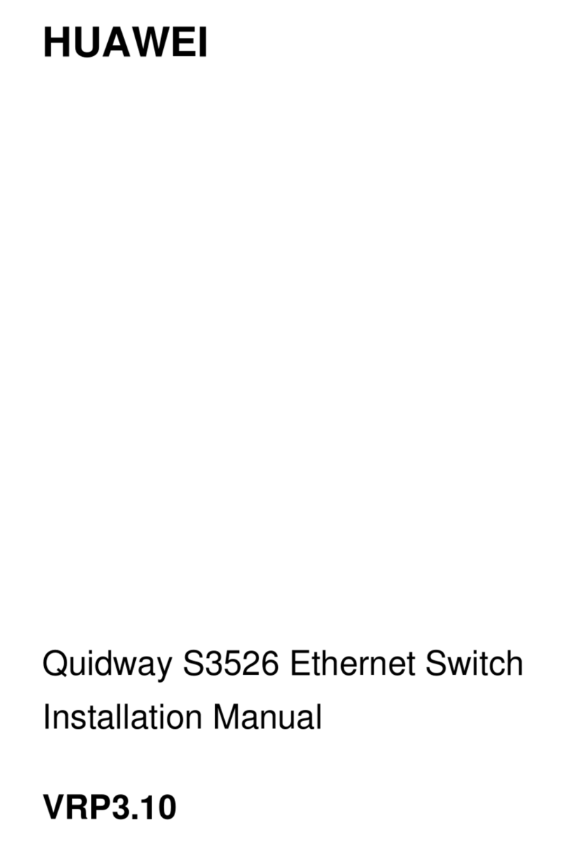 Huawei Quidway S3526 installation manual