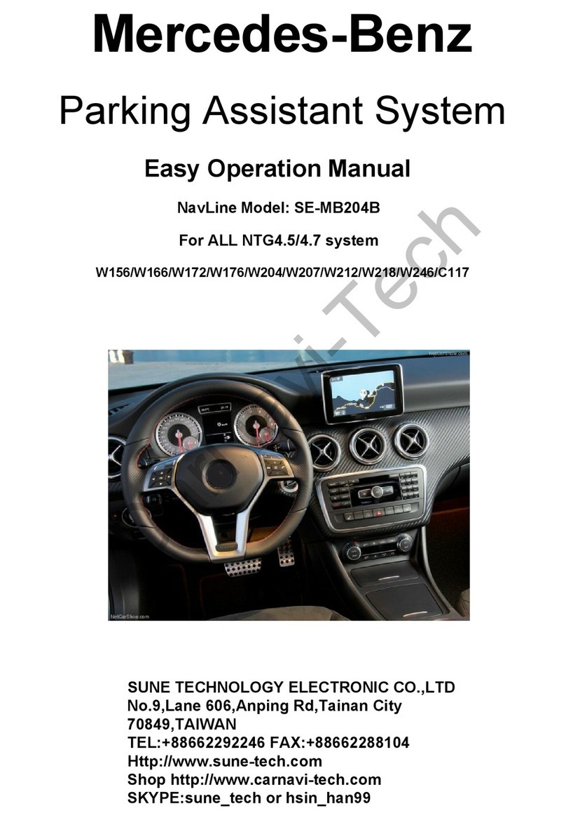 CarNavi-Tech NavLine SE-MB204B Operation manual