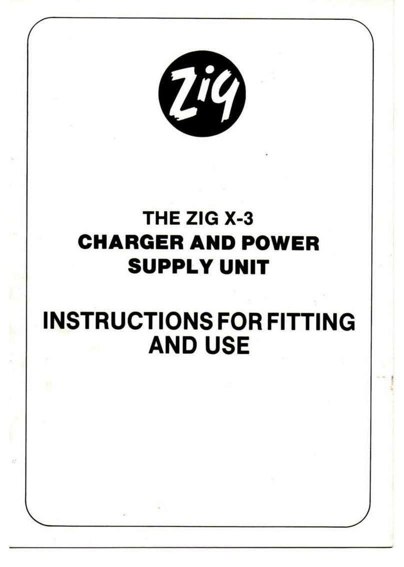 Zig X-3 instruction manual