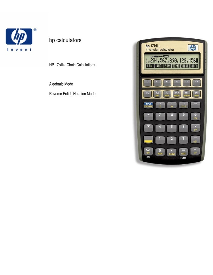 HP 17BIIPLUS User manual