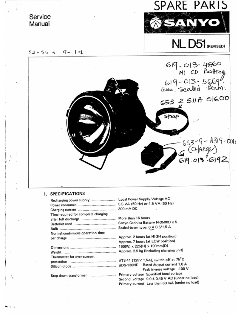 Sanyo NL D51 Service manual