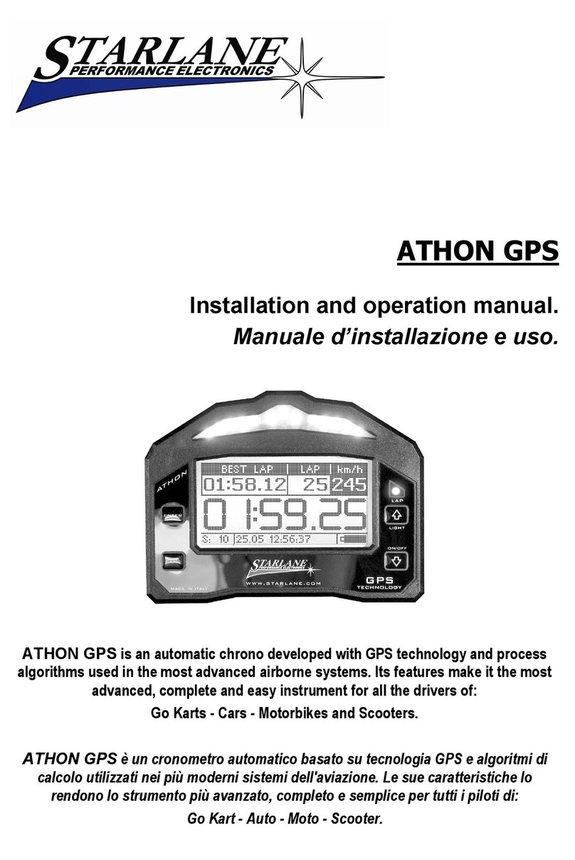 STARLANE ATHON GPS Installation and operation manual