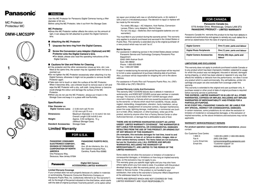 Panasonic DMW-LMC52PP User manual