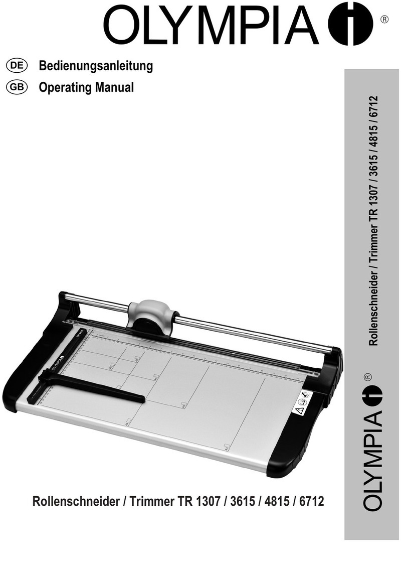 Olympia TR 1307 operating manual