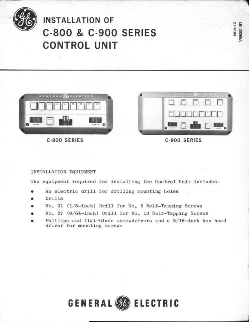 GE C-800 Series User manual