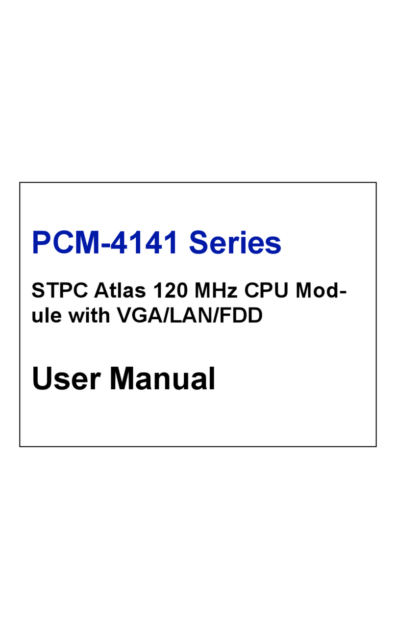 Advantech PCM-4141 Series User manual Advantech PCM-4141 Series User manual