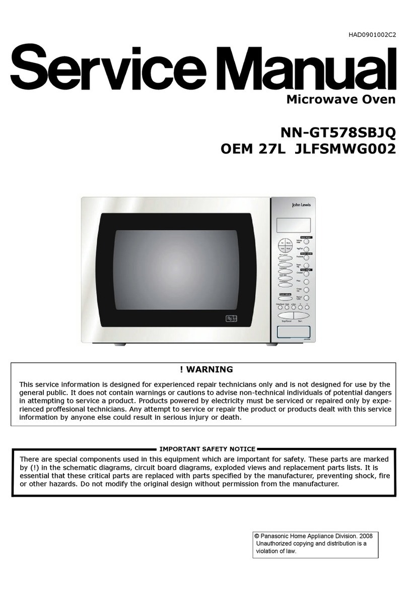 John Lewis NN-GT578SBJQ OEM 27L JLFSMWG002 Service manual