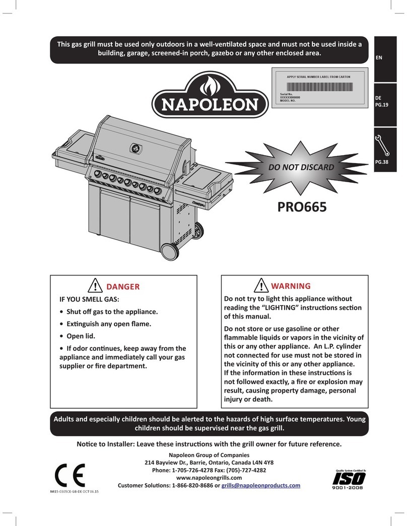 Napoleon PRO665 User manual Napoleon PRO665 User manual