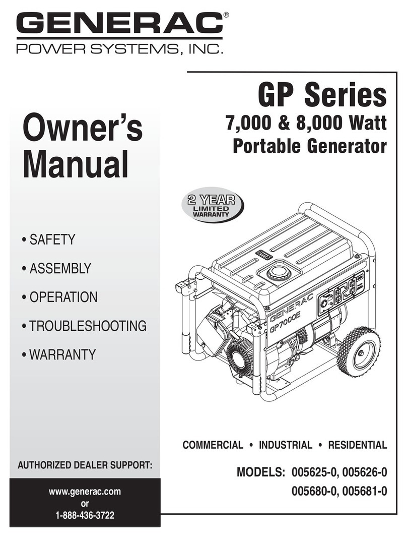 Generac Power Systems 005626-0 User manual