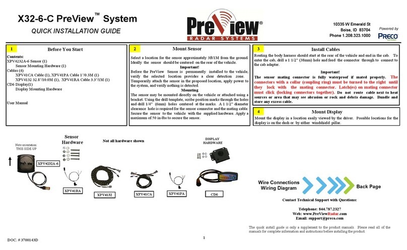 Preview Preco X32-6-C PreView Quick installation guide