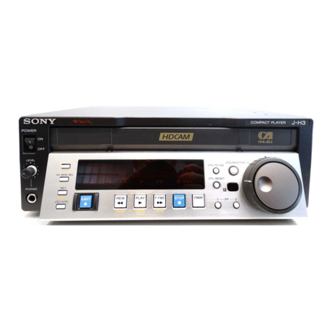 Sony HDCAM J-H1 User manual
