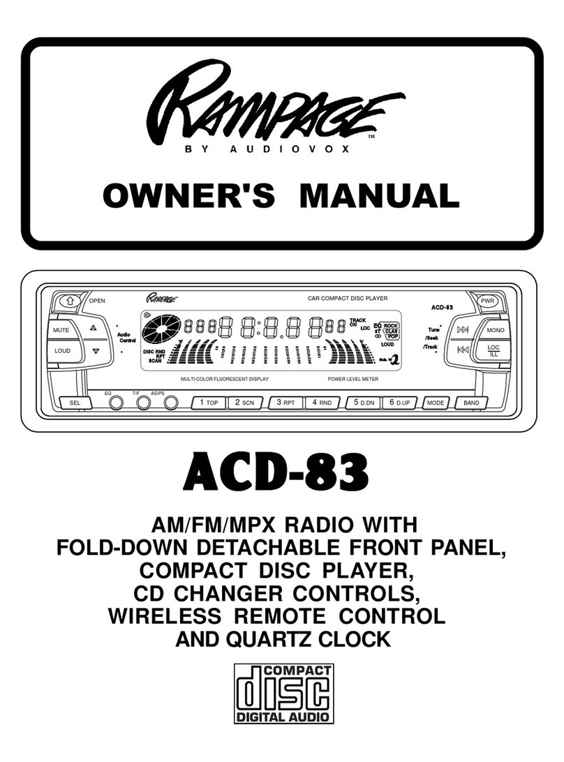 Rampage ACD-83 owner's manual