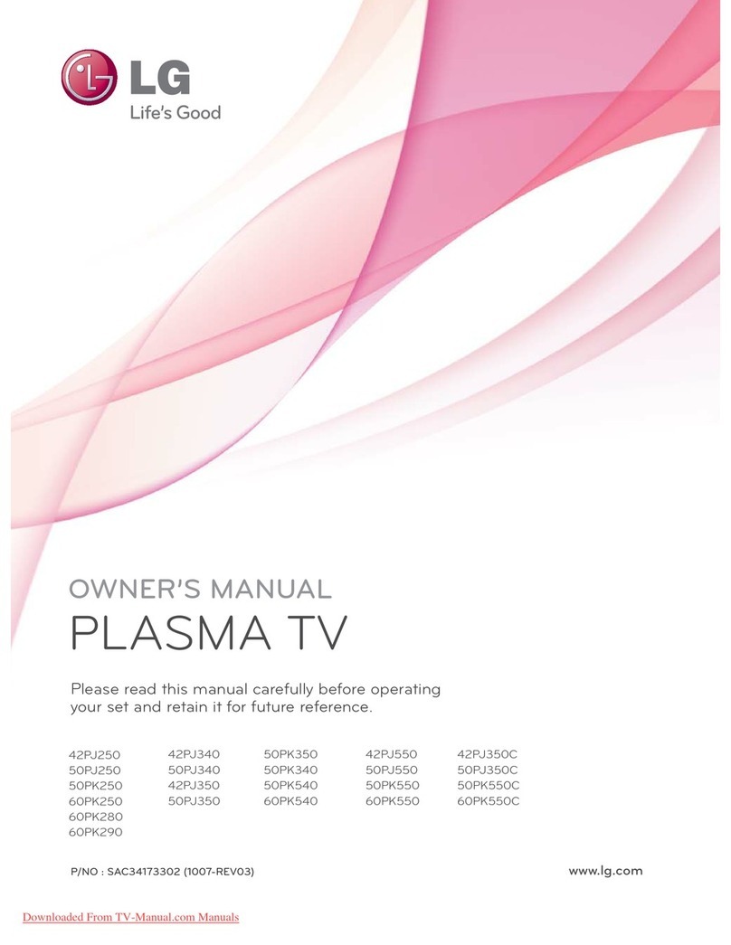 LG 42PJ250 User manual
