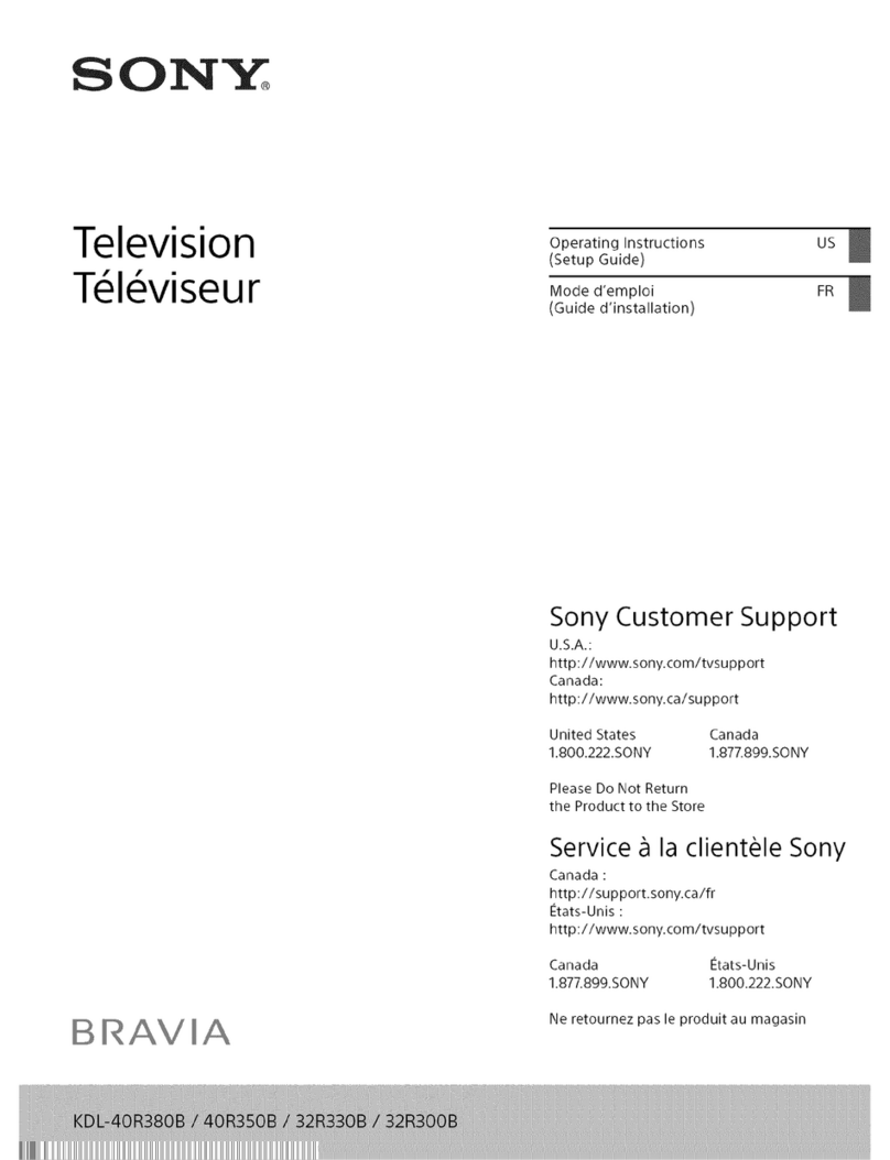 Sony Bravia KDL-40R38OB User manual