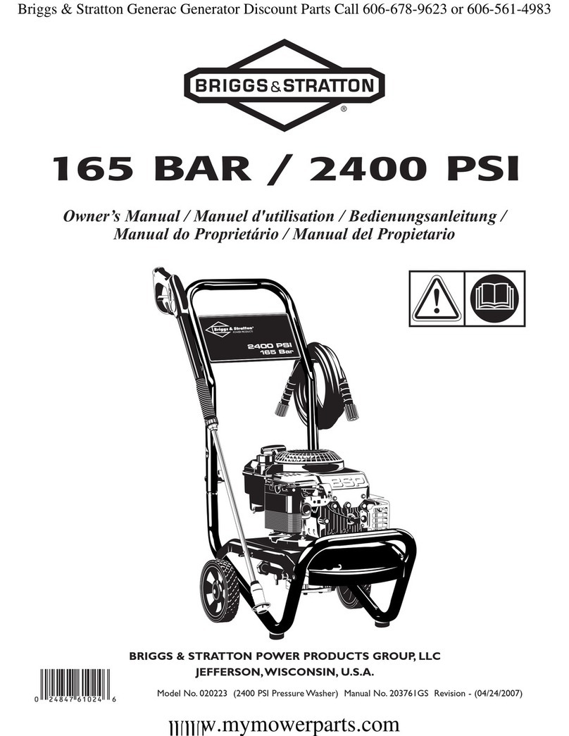 Briggs & Stratton 20223 owner's manual