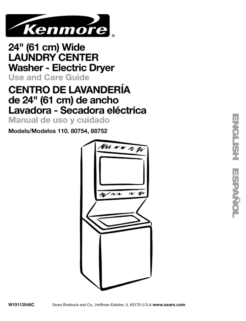 Kenmore 110.80754 User manual