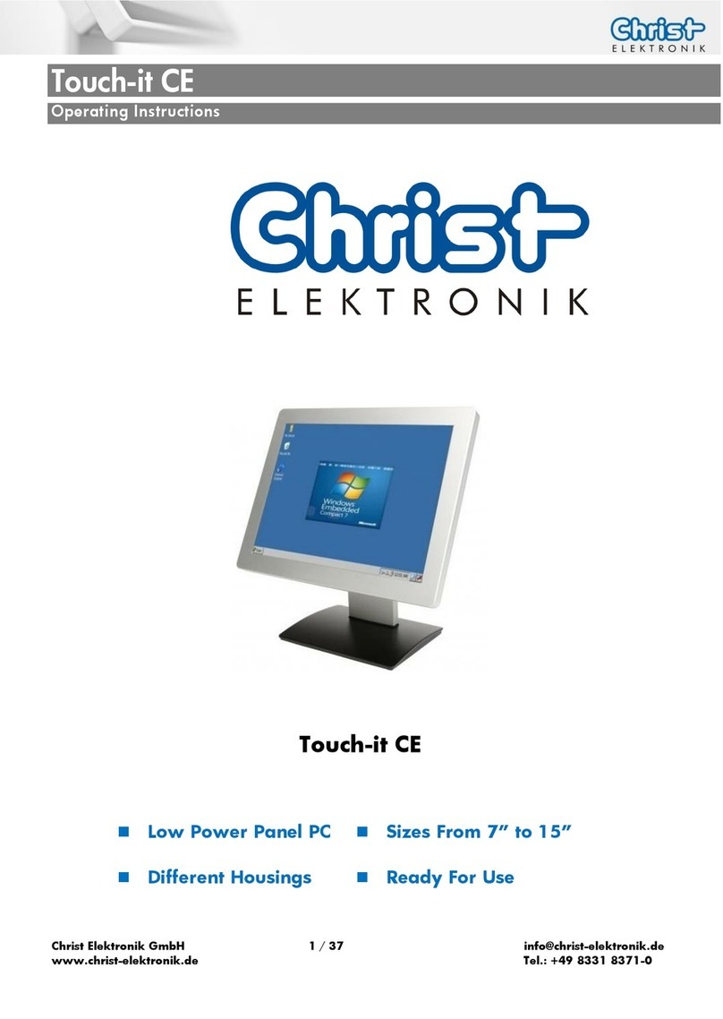 Christ Elektronik Touch-it CE operating instructions