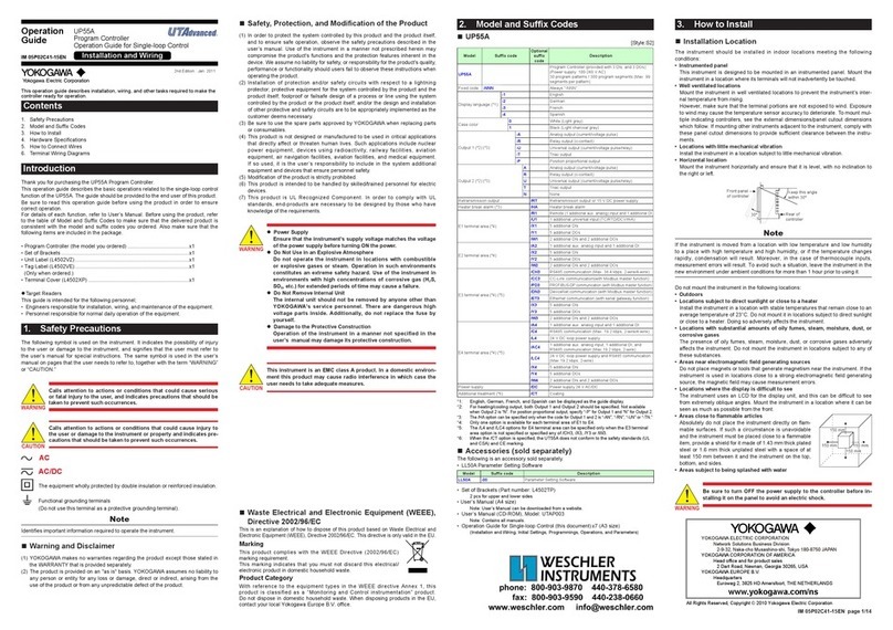 YOKOGAWA UTAdvanced UP55A Operation guide
