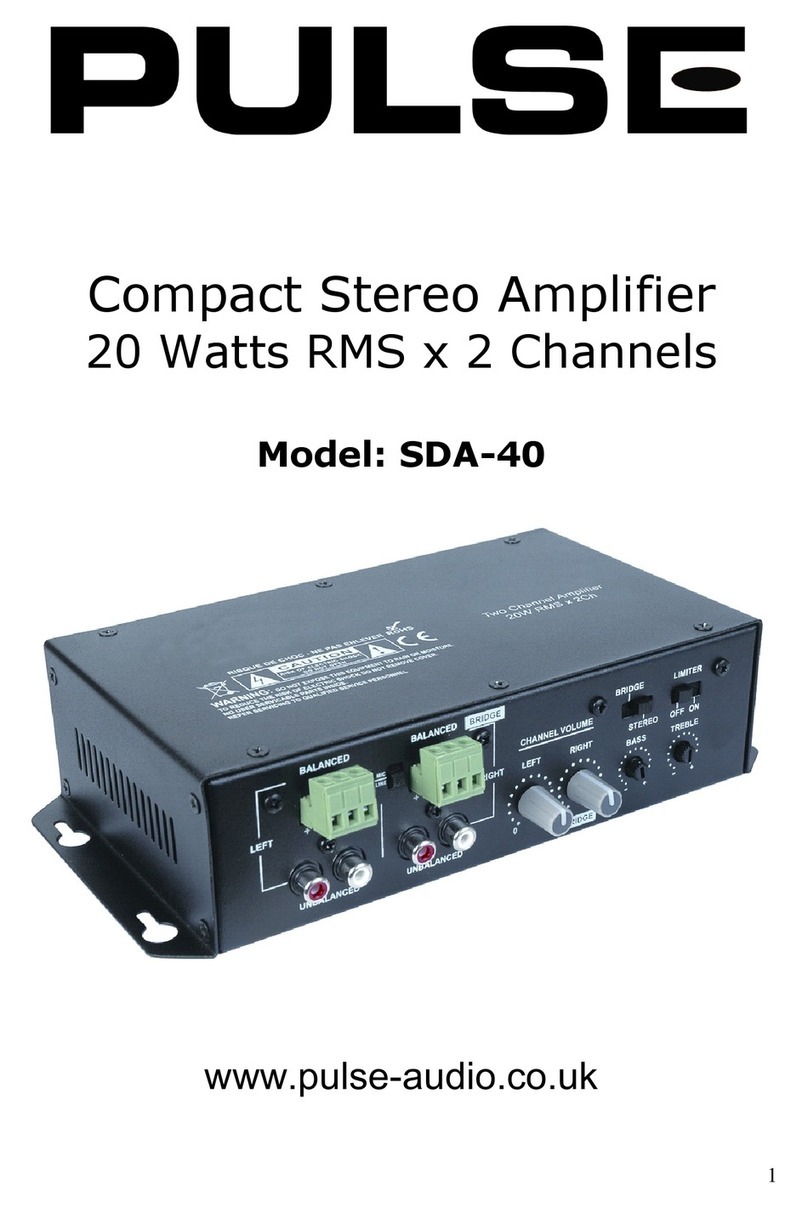 PULSE+ SDA-40 Stereo amplifier