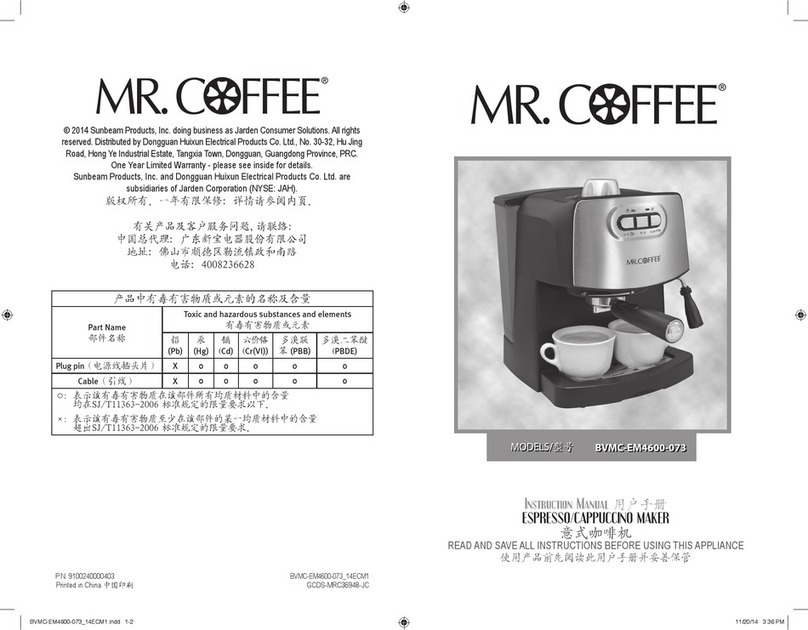Mr. Coffee BVMC-EM4600-073 User manual