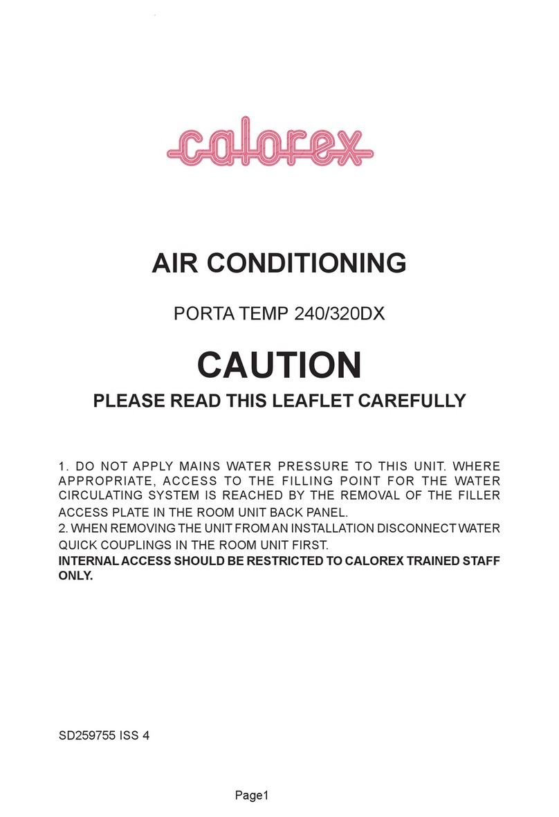 Calorex PORTA TEMP 240 Service manual