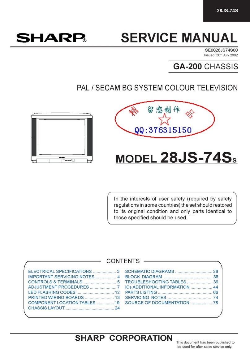 Sharp 28JS-74SS User manual Sharp 28JS-74SS User manual