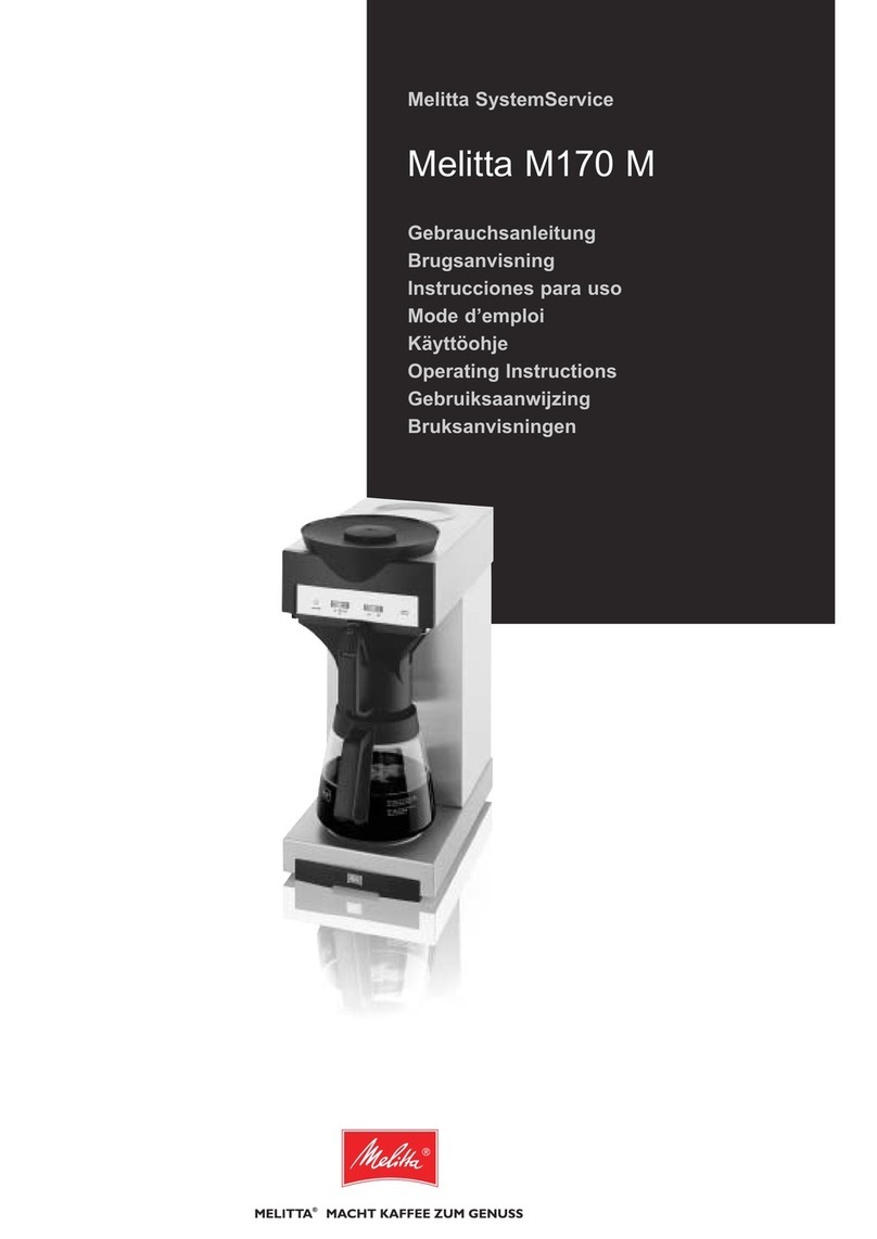 Melitta M170 M User manual