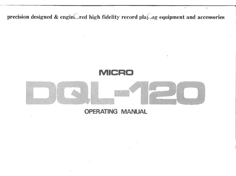 Micro Seiki DQL-120 User manual