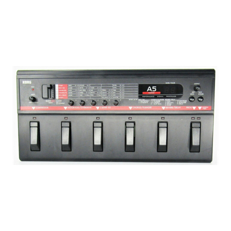 Korg A5 Guitar User manual