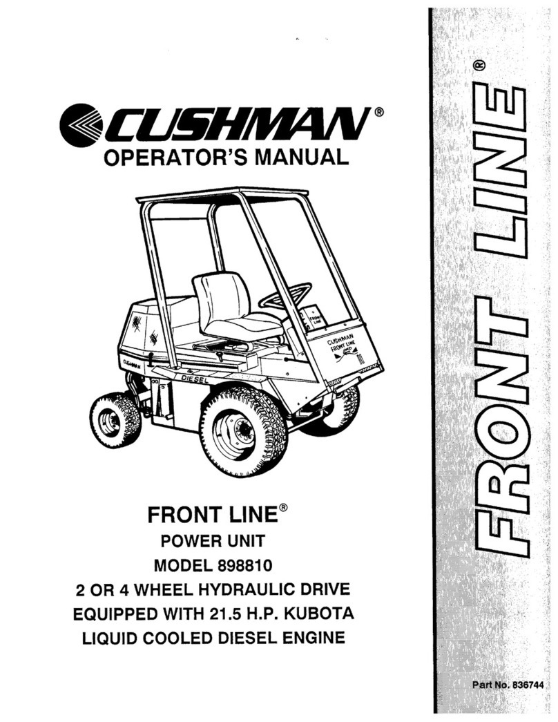 Cushman Front Line 898810 User manual