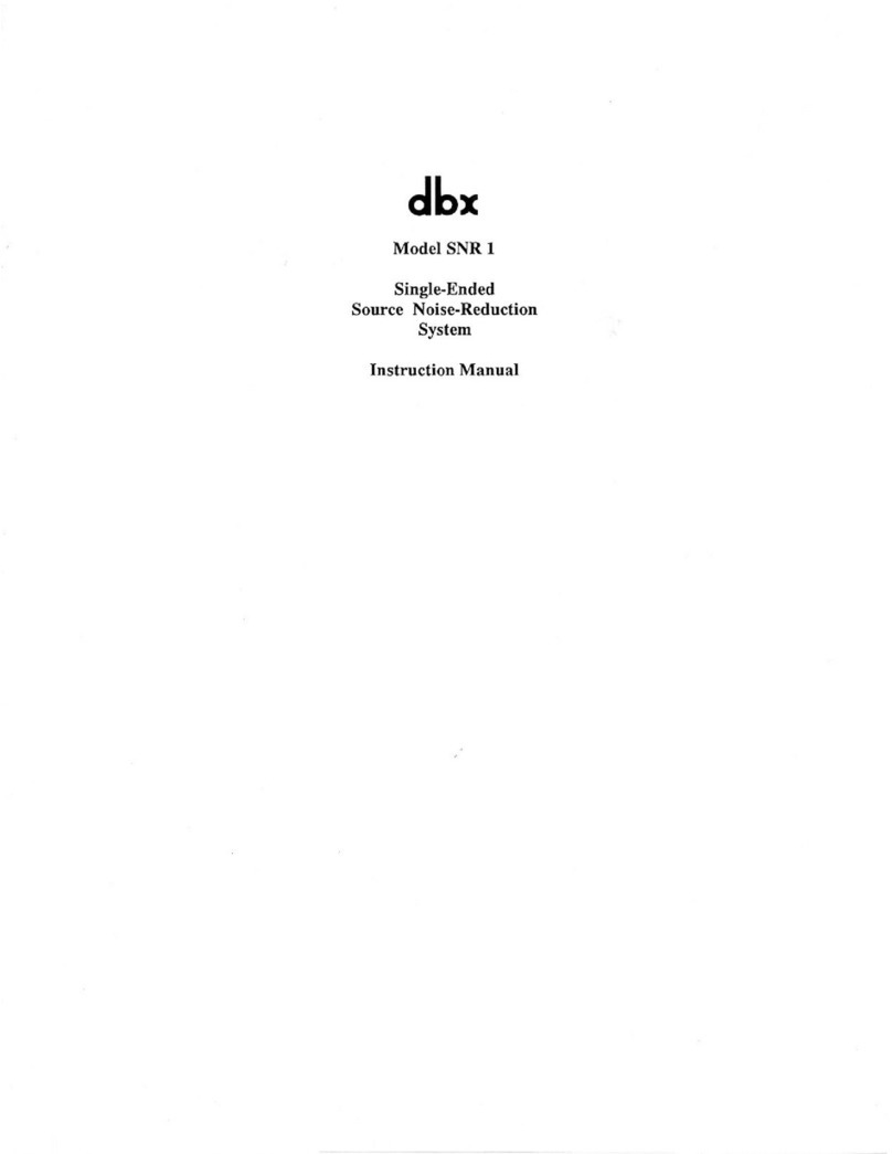 dbx SNR 1 User manual