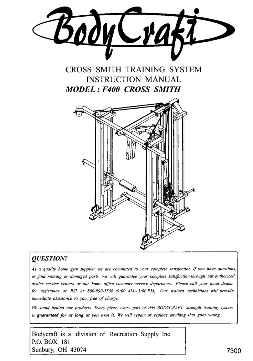 Body Craft F400 CROSS SMITH User manual