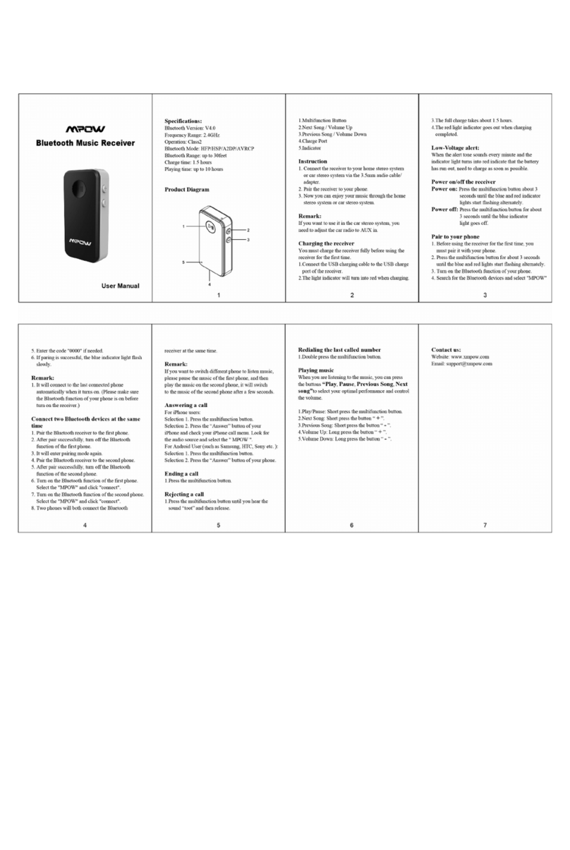 Mpow Streambot 3032 User manual