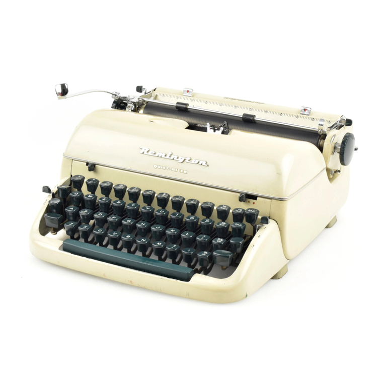 Remington Quiet-Riter Instruction book