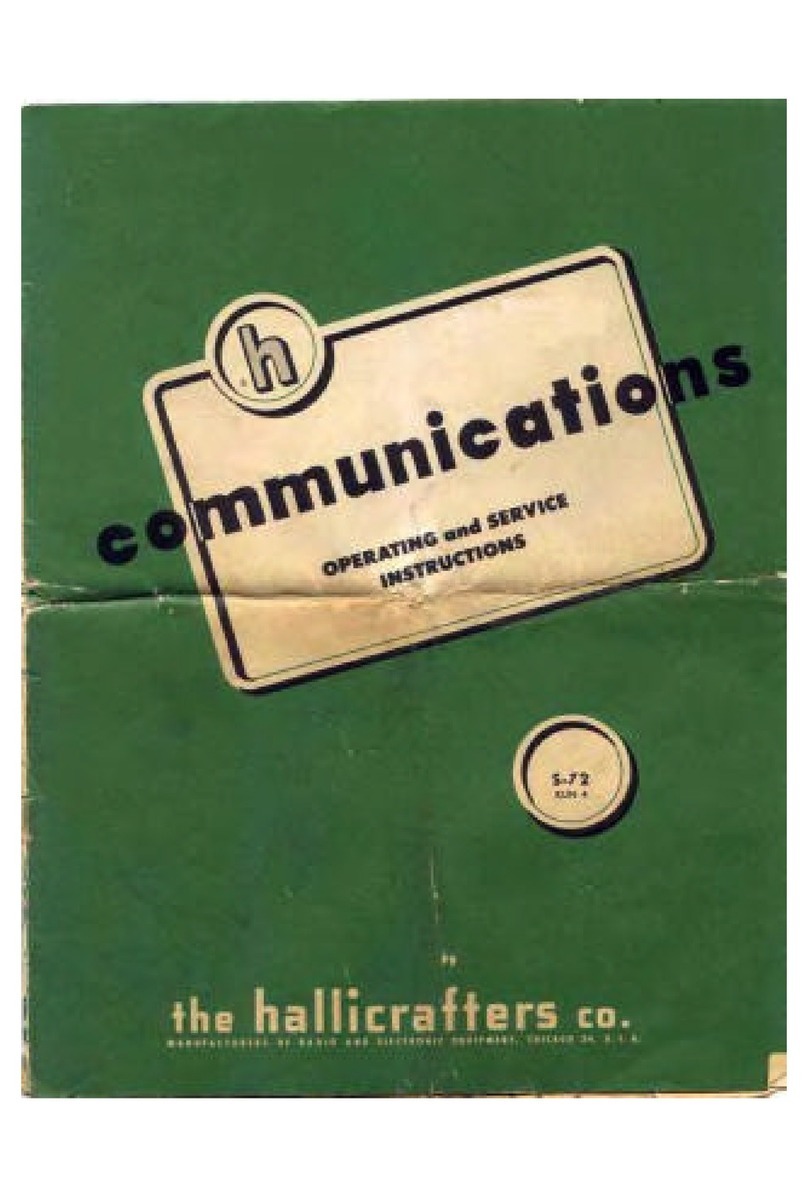 Hallicrafters S-72 Operating and service instructions