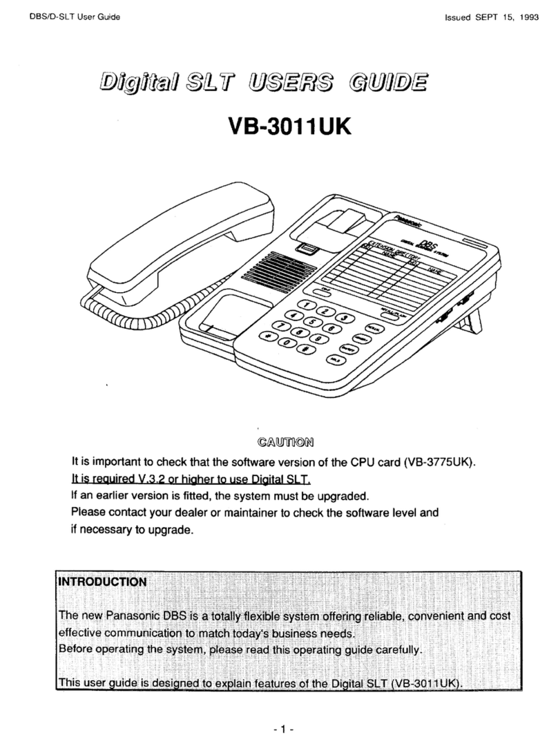 Panasonic VB-3011UK user guide